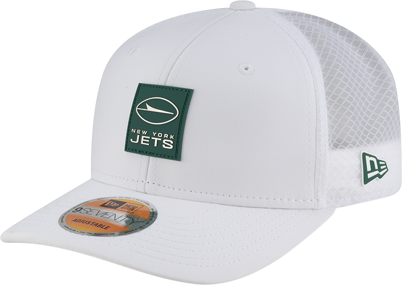 New York Jets 2025 Sideline Hot Weather White 9SEVENTY Trucker Hat