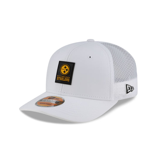 Pittsburgh Steelers 2025 Sideline Hot Weather White 9SEVENTY Trucker Hat - New Era Cap