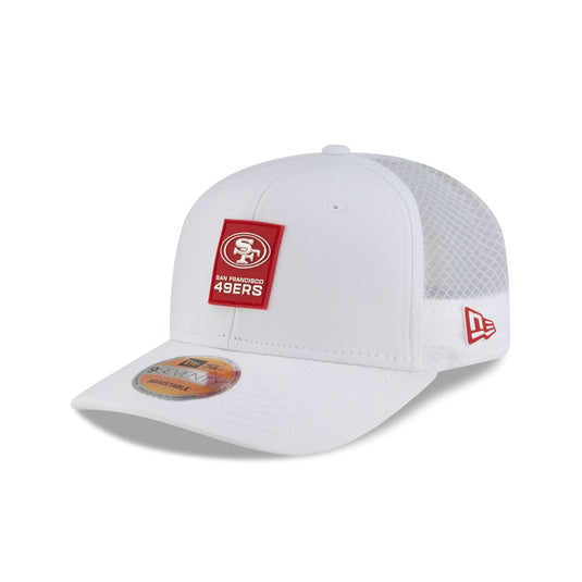 San Francisco 49ers 2025 Sideline Hot Weather White 9SEVENTY Trucker Hat - New Era Cap