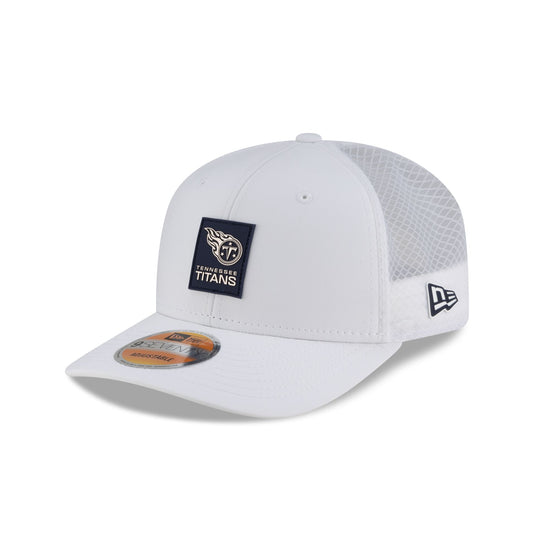 Tennessee Titans 2025 Sideline Hot Weather White 9SEVENTY Trucker Hat - New Era Cap