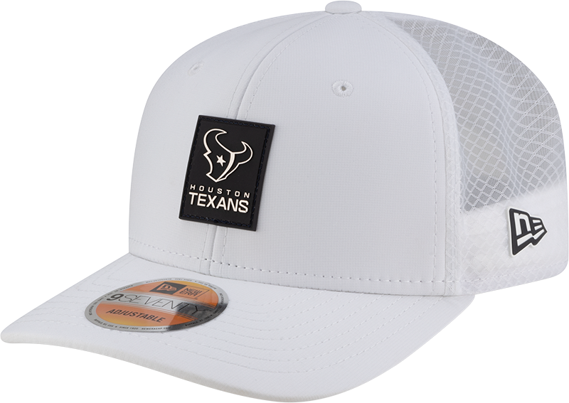 Houston Texans 2025 Sideline Hot Weather White 9SEVENTY Trucker Hat
