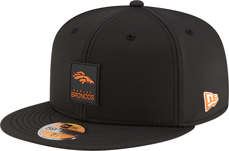 Denver Broncos 2025 Sideline Hot Weather Black 59FIFTY Fitted Hat