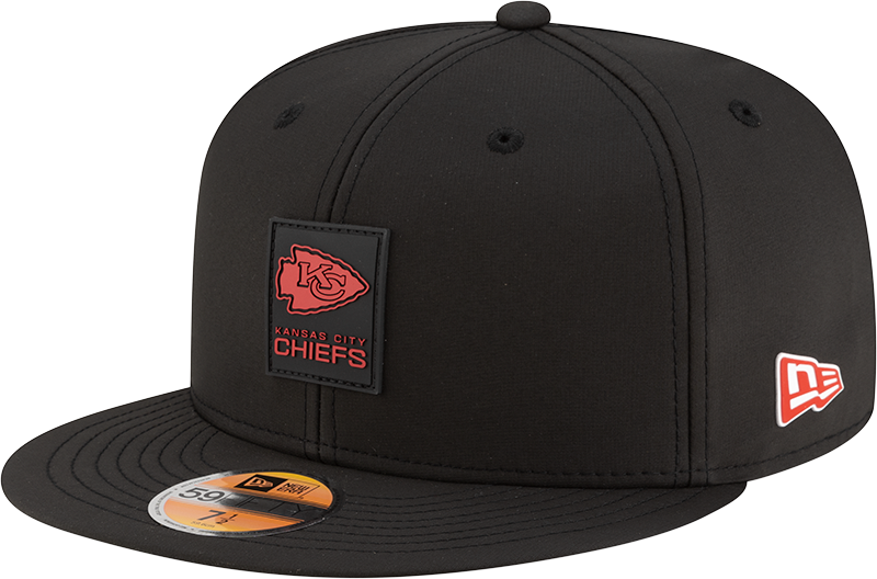 Kansas City Chiefs 2025 Sideline Hot Weather Black 59FIFTY Fitted Hat