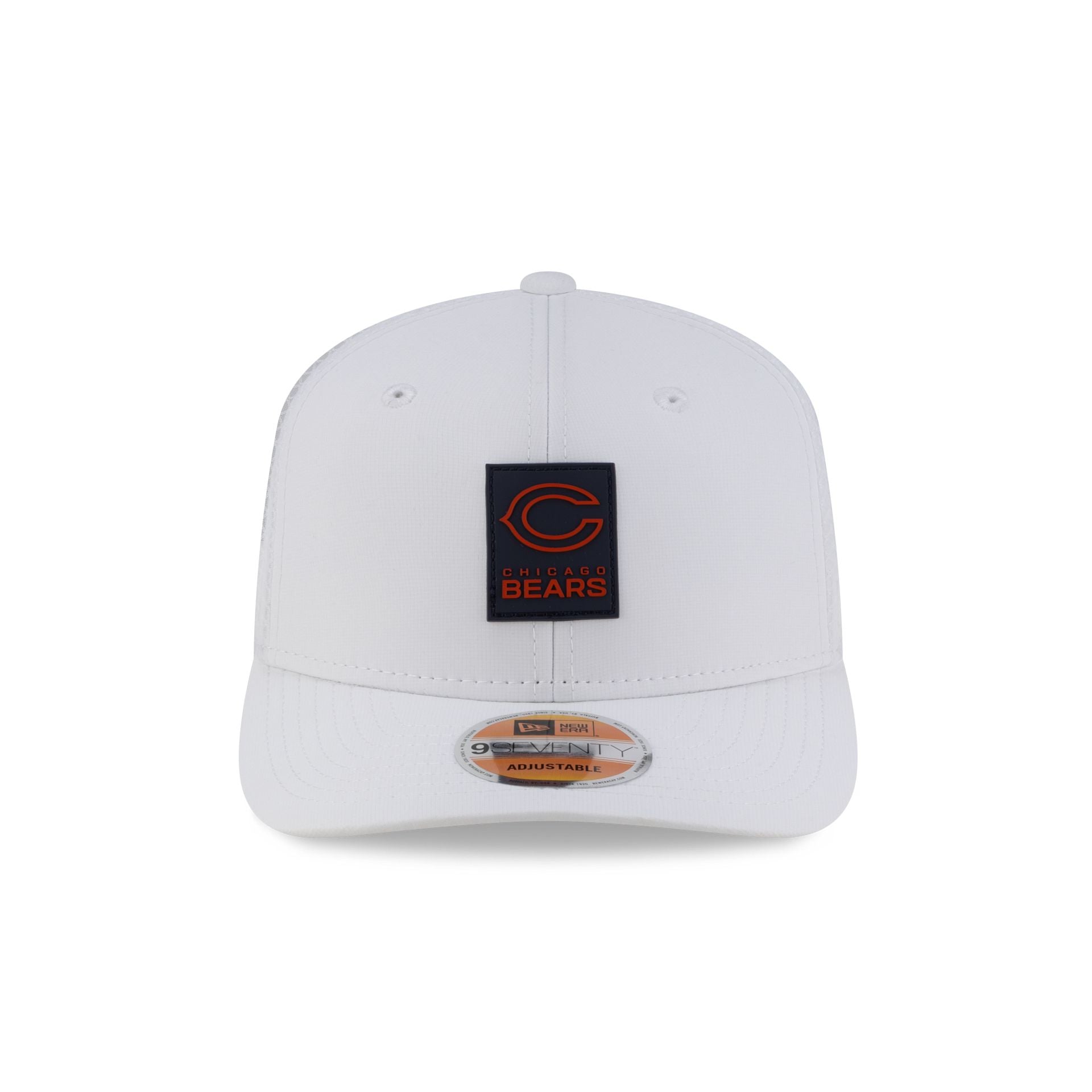 Chicago Bears 2025 Sideline Hot Weather White 9SEVENTY Trucker Hat