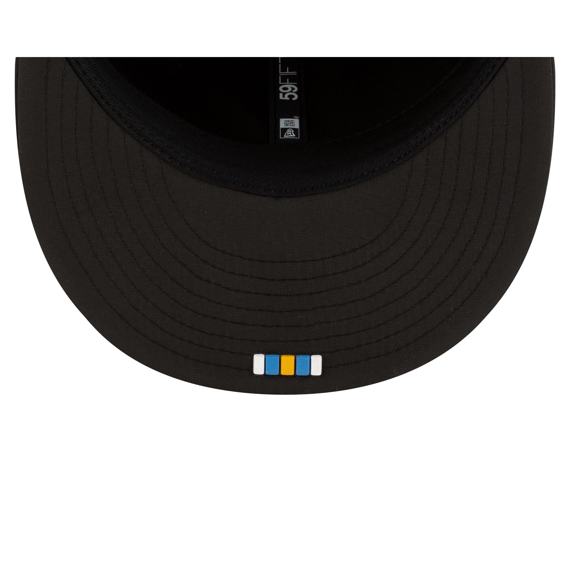 Los Angeles Chargers 2025 Sideline Hot Weather Black 59FIFTY Fitted Hat