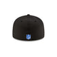 Los Angeles Rams 2025 Sideline Hot Weather Black 59FIFTY Fitted Hat