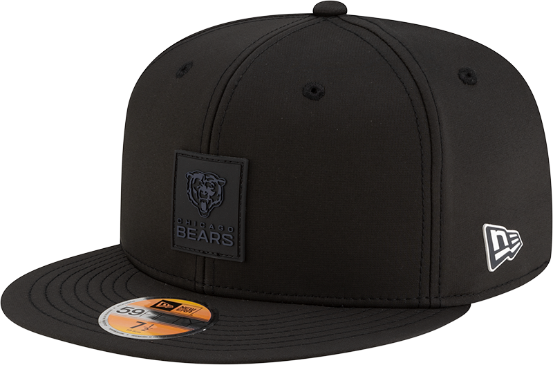 Chicago Bears 2025 Sideline Hot Weather Black 59FIFTY Fitted Hat