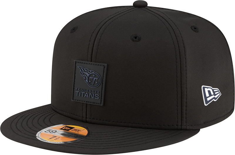 Tennessee Titans 2025 Sideline Hot Weather Black 59FIFTY Fitted Hat
