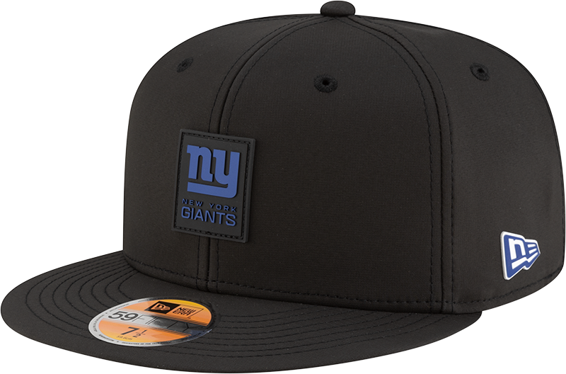 New York Giants 2025 Sideline Hot Weather Black 59FIFTY Fitted Hat