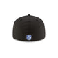 New York Giants 2025 Sideline Hot Weather Black 59FIFTY Fitted Hat