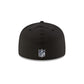 New England Patriots 2025 Sideline Hot Weather Black 59FIFTY Fitted Hat