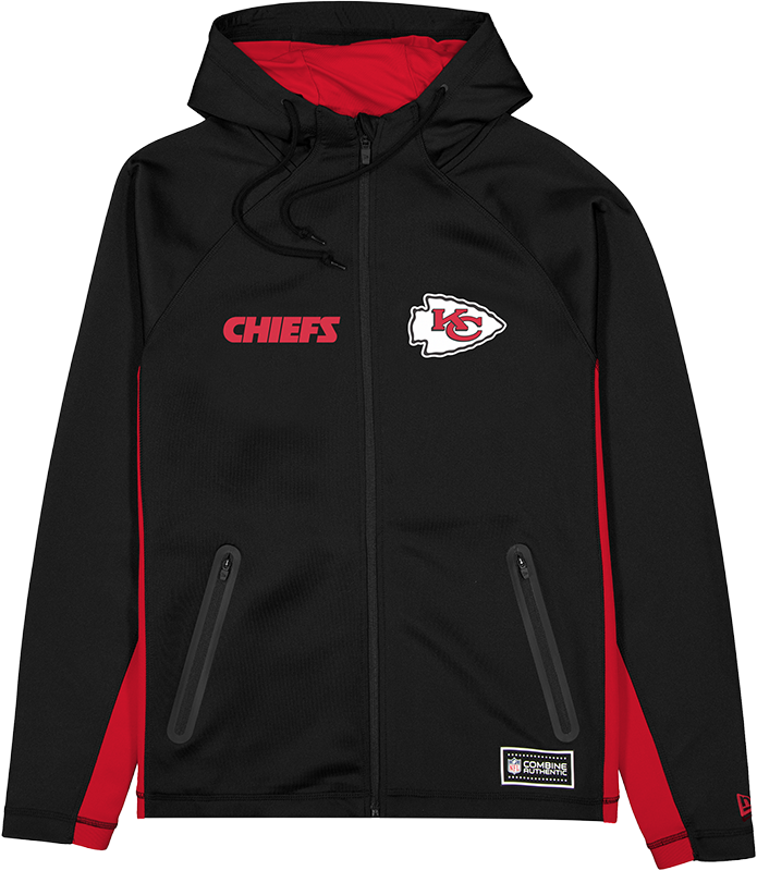 Kansas City Chiefs Combine Black Full-Zip Hoodie