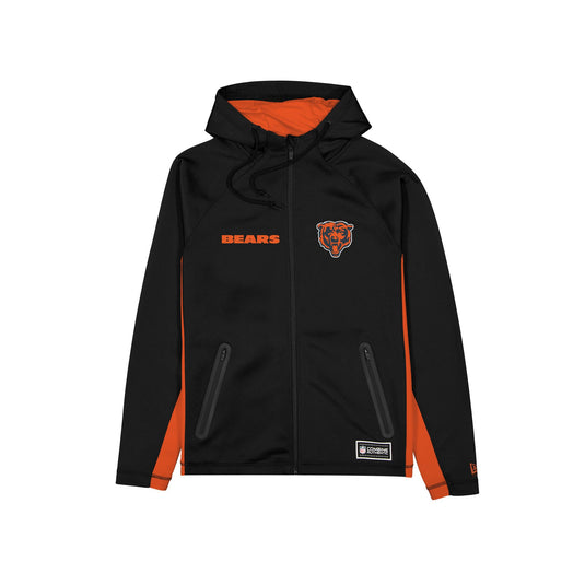 Chicago Bears Combine Black Full-Zip Hoodie - New Era Cap