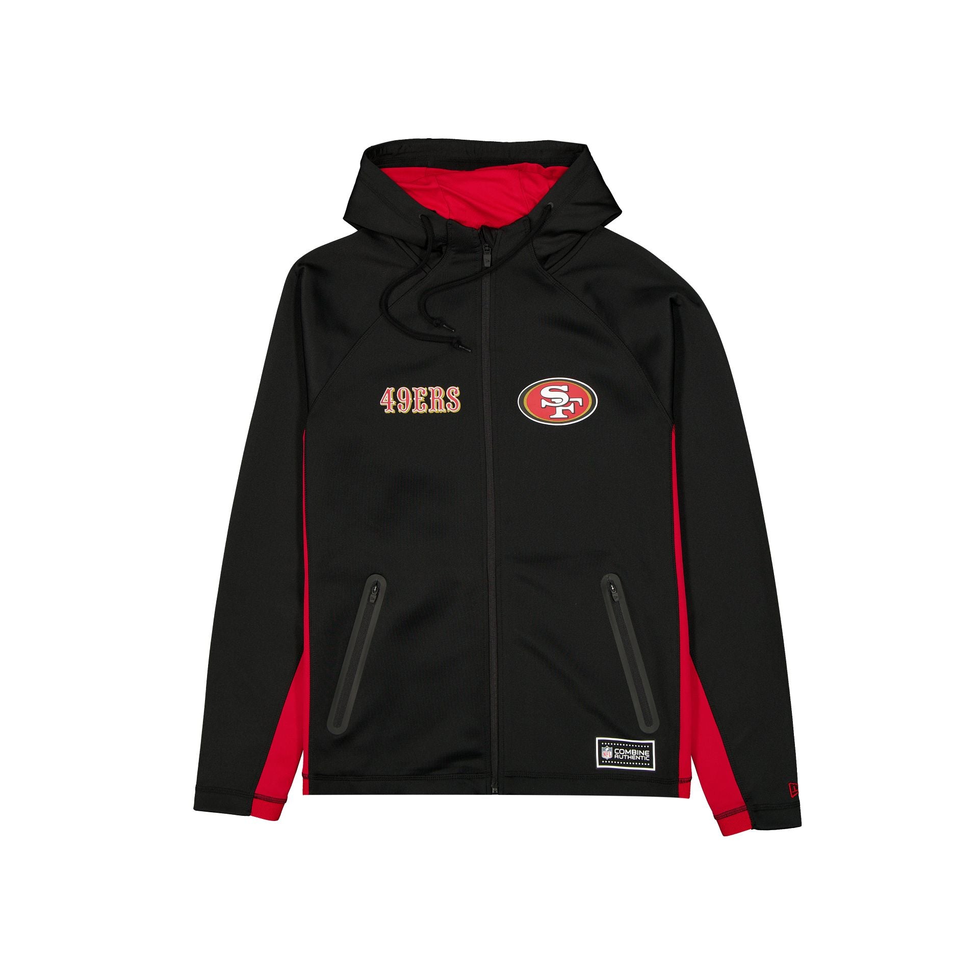 San Francisco 49ers Combine Black Full-Zip Hoodie