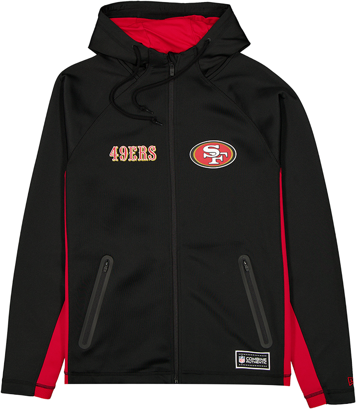 San Francisco 49ers Combine Black Full-Zip Hoodie