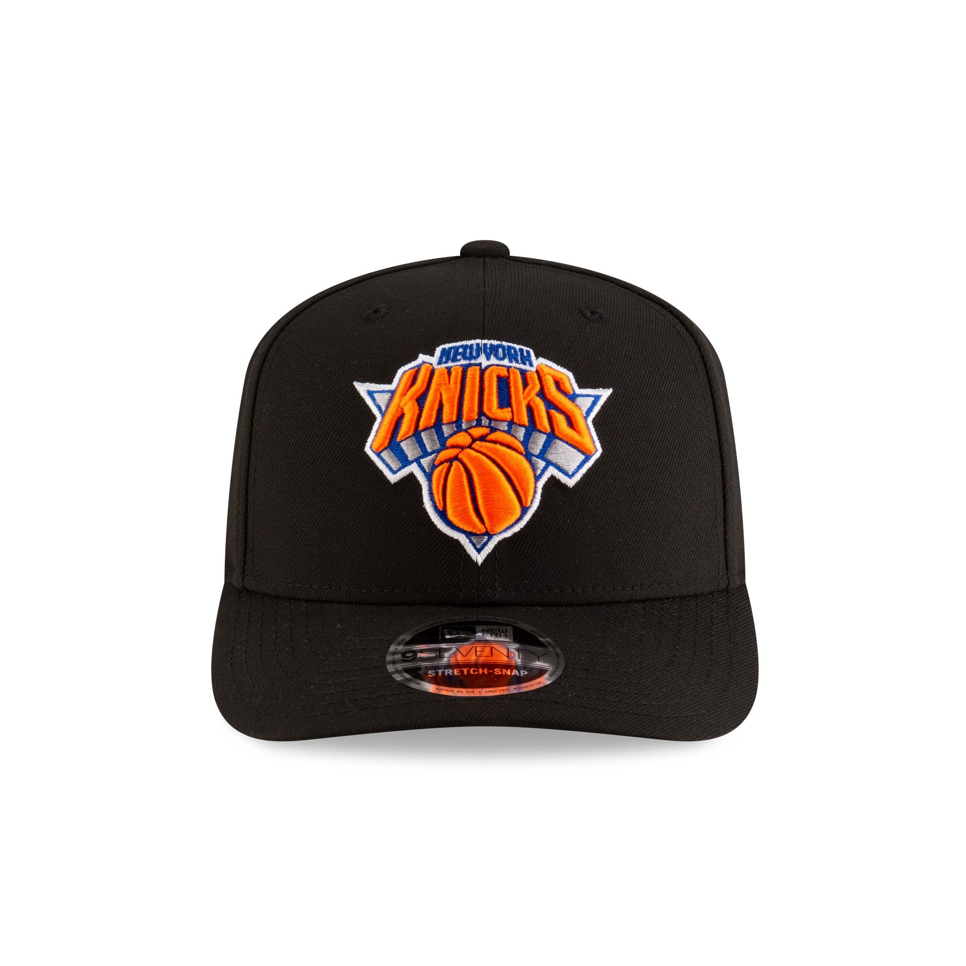 New York Knicks Team Black 9SEVENTY Stretch-Snap Hat – New Era Cap