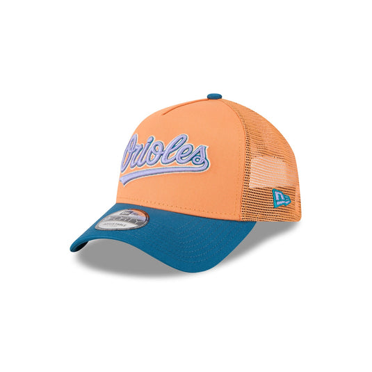 Baltimore Orioles Orange Glaze 9FORTY A-Frame Trucker Hat - New Era Cap
