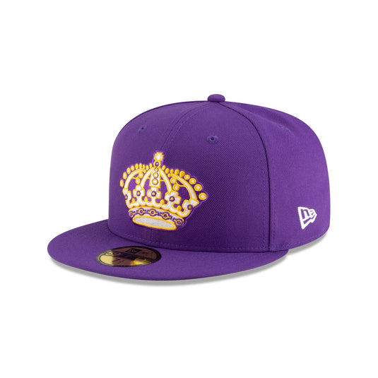 Los Angeles Kings Basic Purple 59FIFTY Fitted Hat - New Era Cap