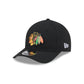 Chicago Blackhawks Team Black 9FORTY M-Crown Snapback Hat