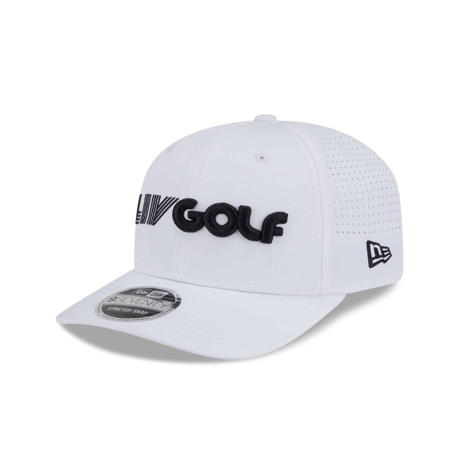 LIV Golf White 9SEVENTY Stretch-Snap Hat – New Era Cap