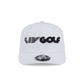 LIV Golf White 9SEVENTY Stretch-Snap Hat
