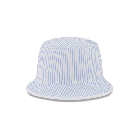 New Era Cap Sky Blue Pinstripe Bucket Hat - New Era Cap
