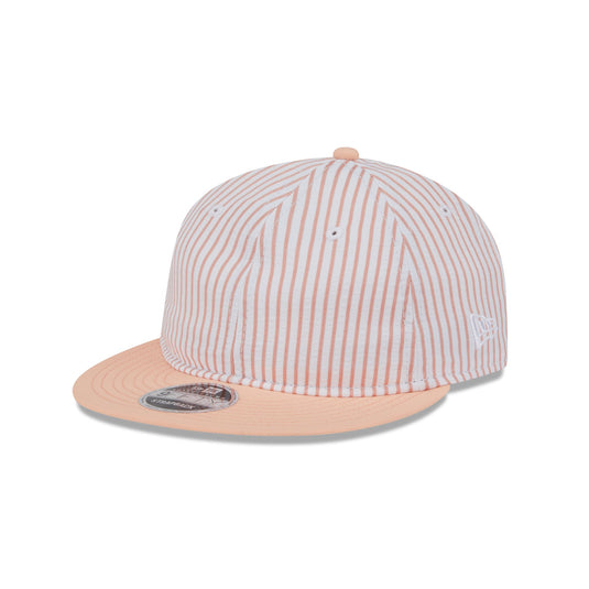 New Era Cap Peach Pinstripe Retro Crown 9FIFTY Snapback Hat - New Era Cap