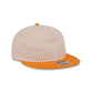 New Era Cap Orange Pinstripe Retro Crown 9FIFTY Snapback Hat