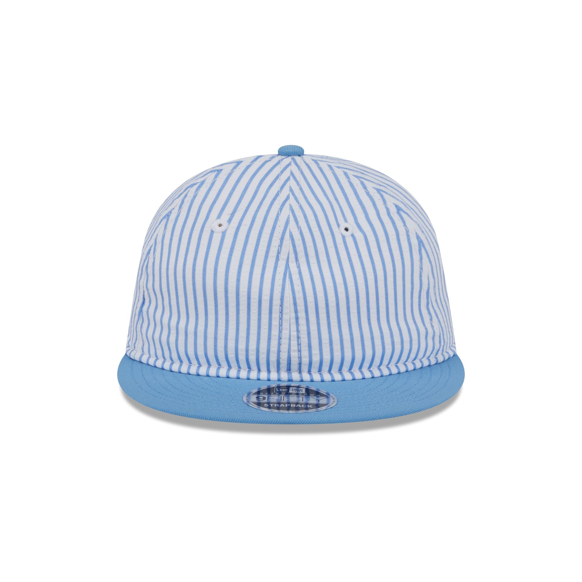 New Era Cap Sky Blue Pinstripe Retro Crown 9FIFTY Snapback Hat
