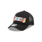Los Angeles Lakers Rainbow Wordmark 9FORTY A-Frame Trucker Hat