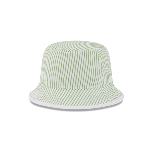 New Era Cap Lime Green Pinstripe Bucket Hat - New Era Cap