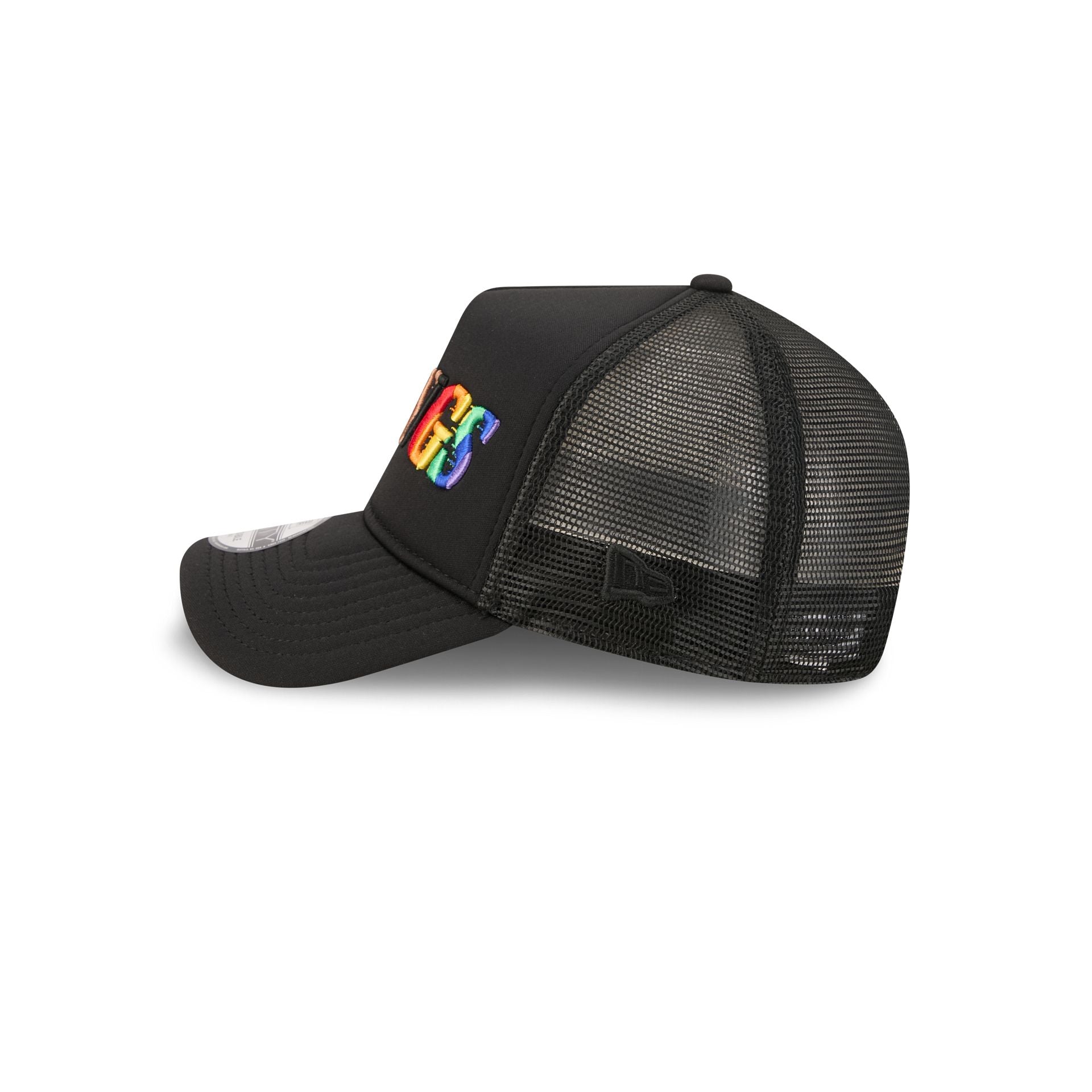 Los Angeles Kings Rainbow Wordmark 9FORTY A-Frame Trucker Hat