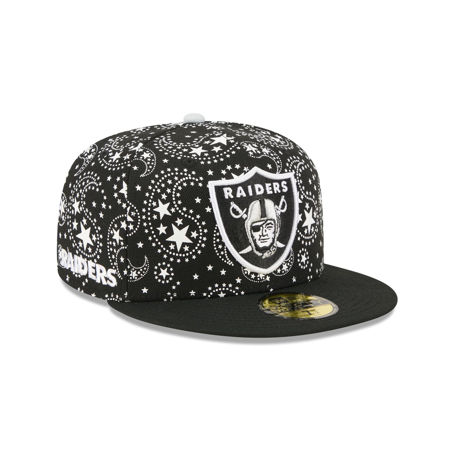 Las Vegas Raiders Star Studded 59FIFTY Fitted Hat