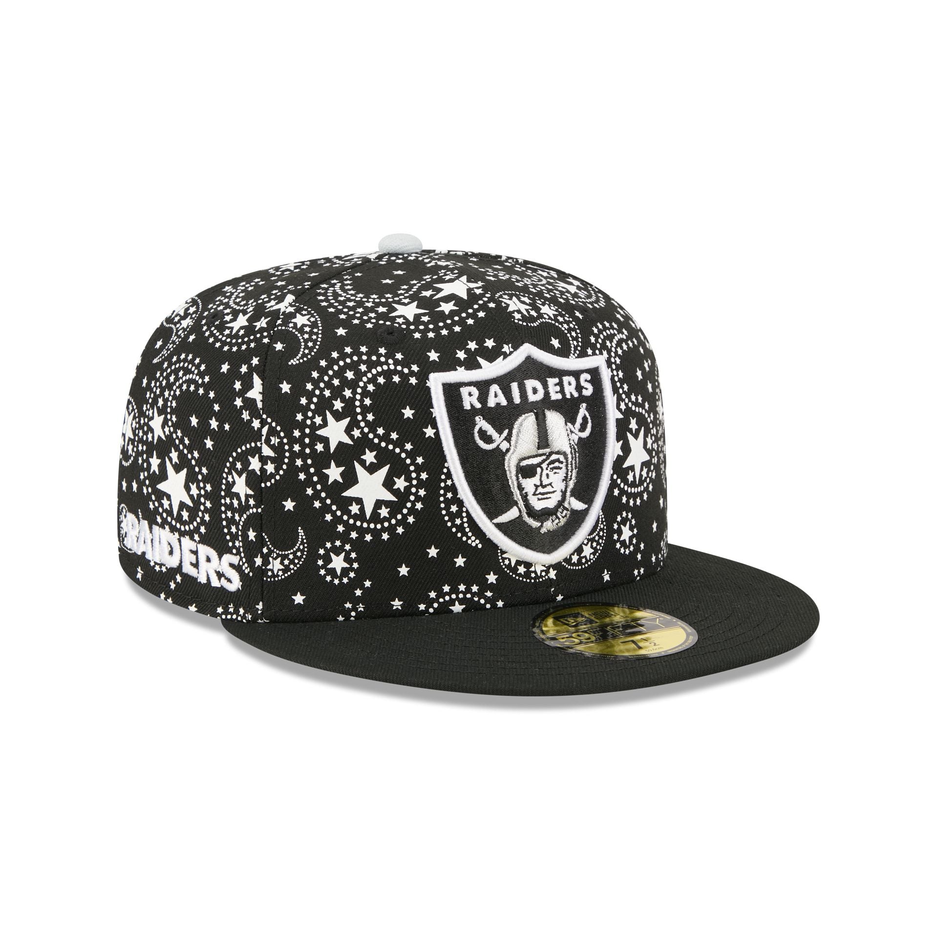 Las Vegas Raiders Star Studded 59FIFTY Fitted Hat