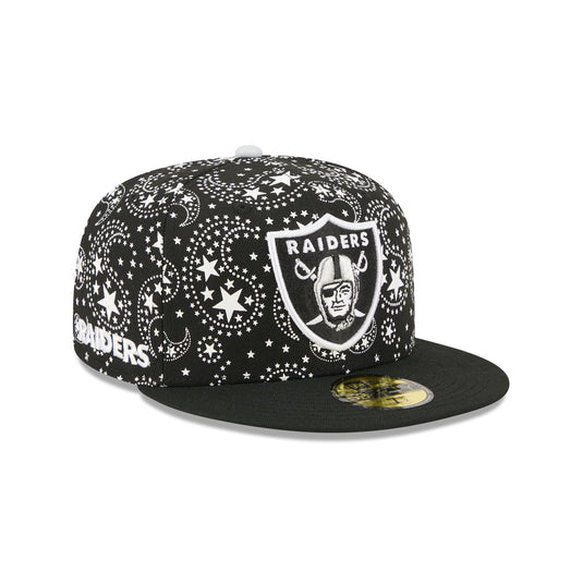 Las Vegas Raiders Star Studded 59FIFTY Fitted Hat - New Era Cap