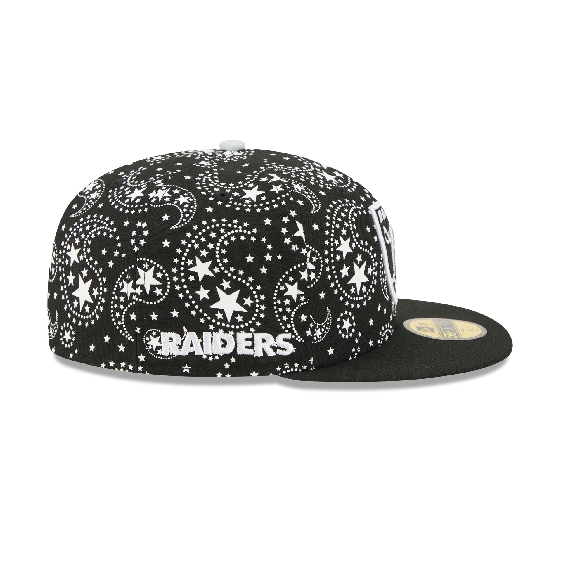 Las Vegas Raiders Star Studded 59FIFTY Fitted Hat