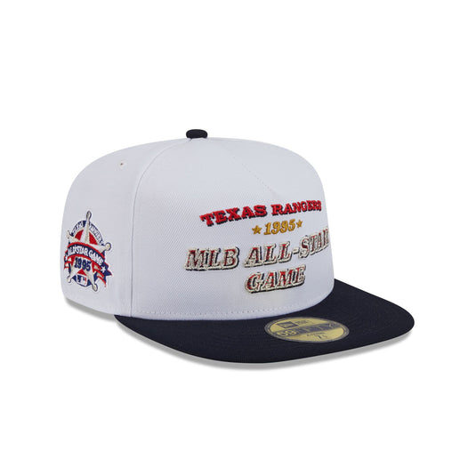 Texas Rangers Summer Derby White 59FIFTY A-Frame Fitted Hat - New Era Cap
