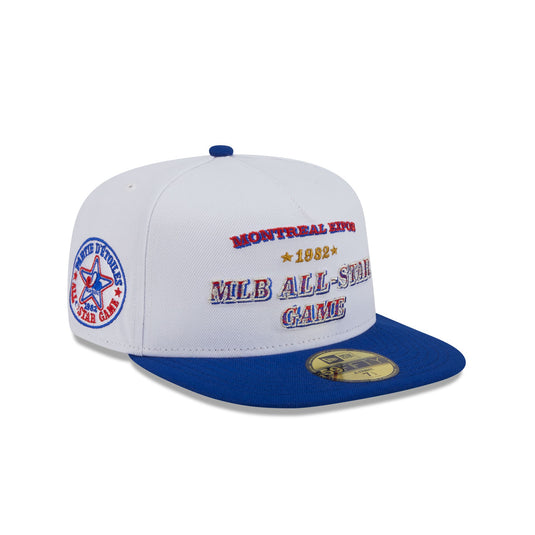 Montreal Expos Summer Derby White 59FIFTY A-Frame Fitted Hat - New Era Cap