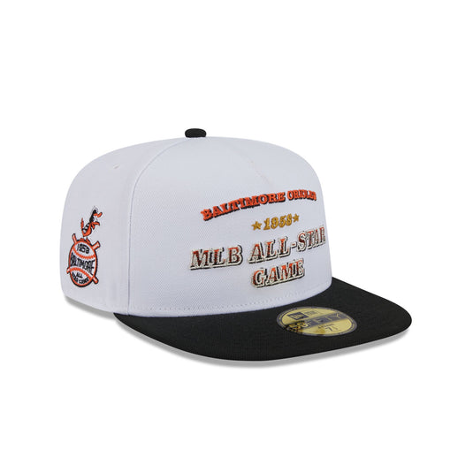 Baltimore Orioles Summer Derby White 59FIFTY A-Frame Fitted Hat - New Era Cap