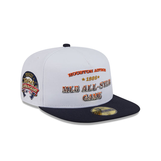 Houston Astros Summer Derby White 59FIFTY A-Frame Fitted Hat - New Era Cap