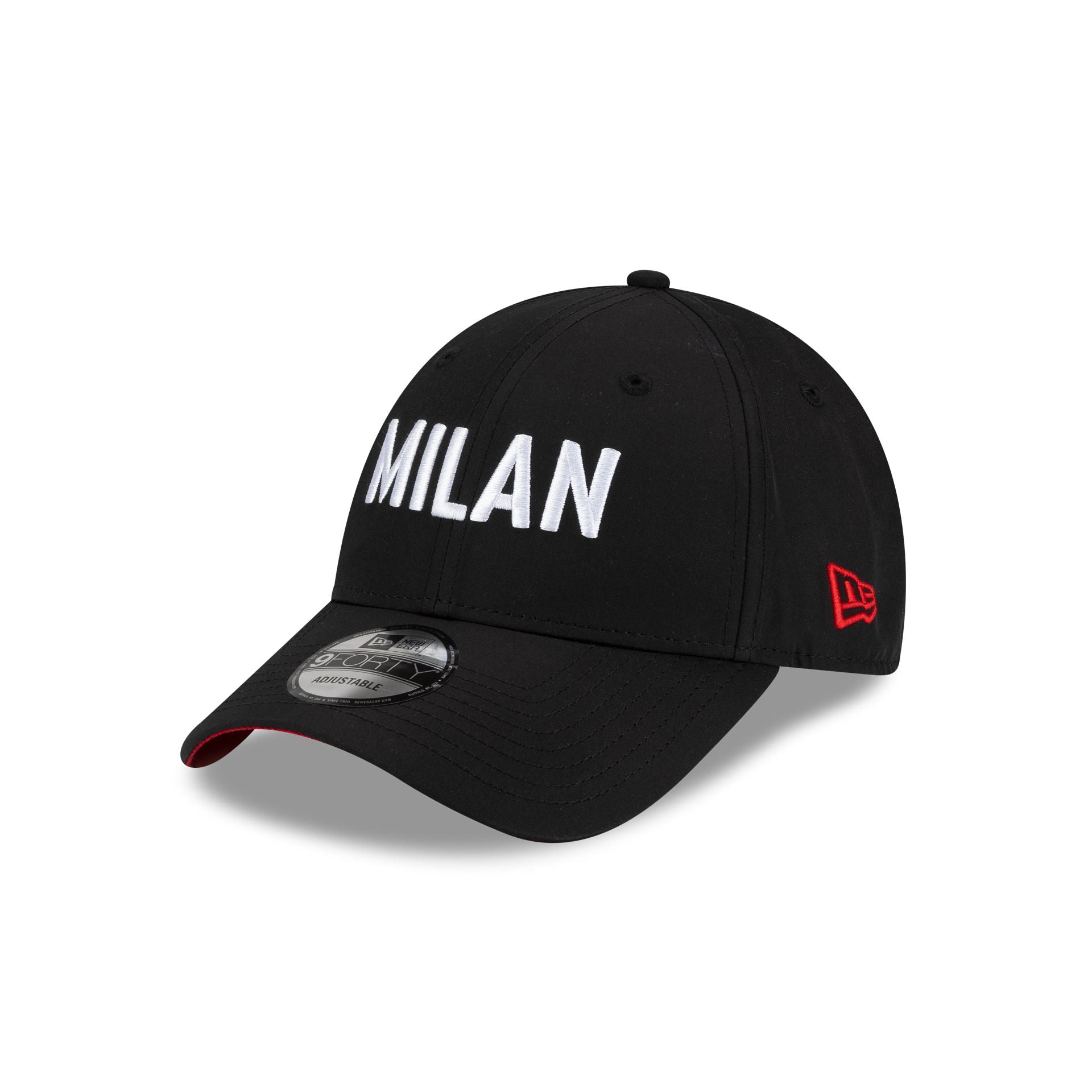 AC Milan Wordmark Black 9FORTY Adjustable Hat – New Era Cap