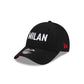 AC Milan Wordmark Black 9FORTY Adjustable Hat