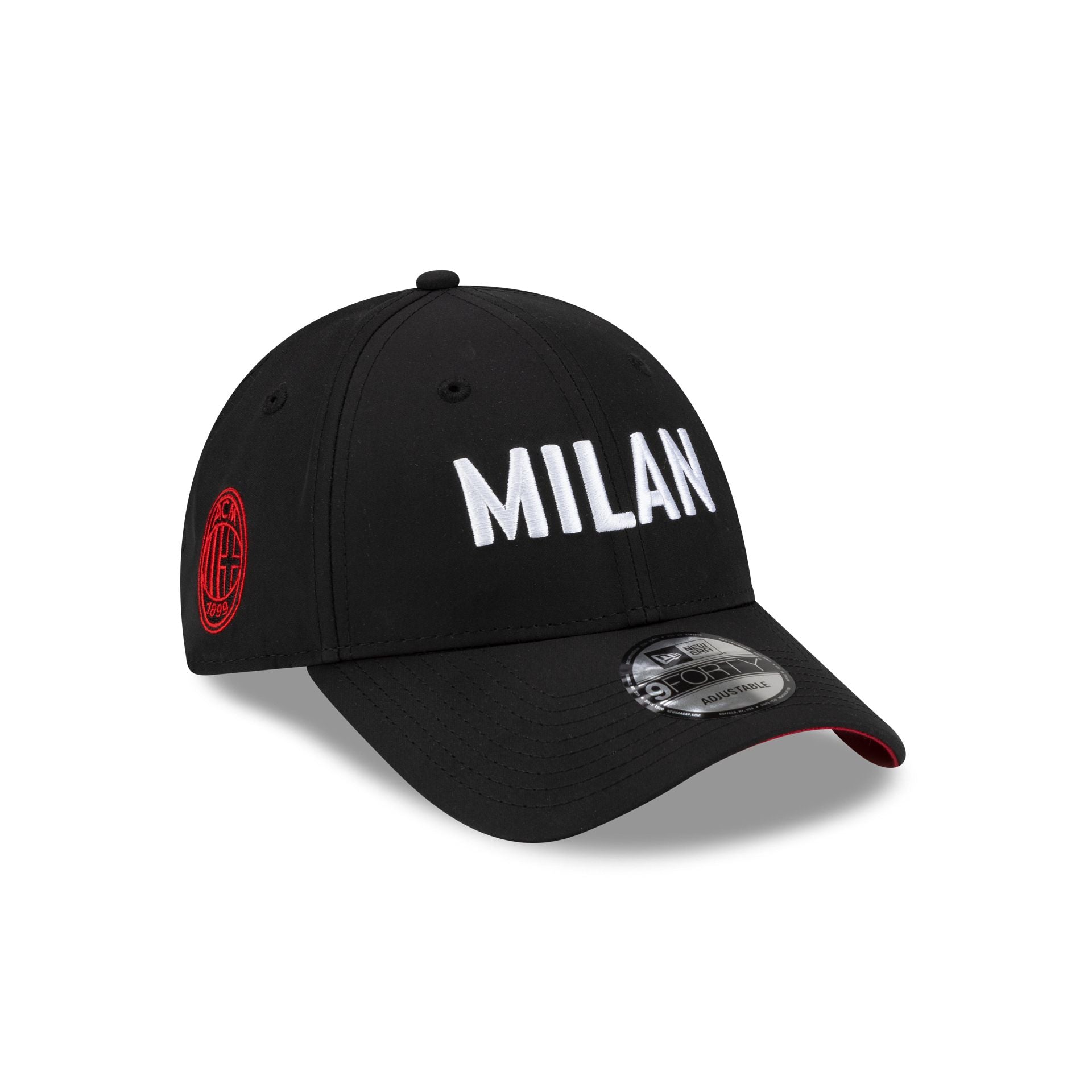 AC Milan Wordmark Black 9FORTY Adjustable Hat