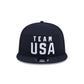 Team USA 2026 Winter Olympics Milan Split Panel 9FIFTY Snapback Hat