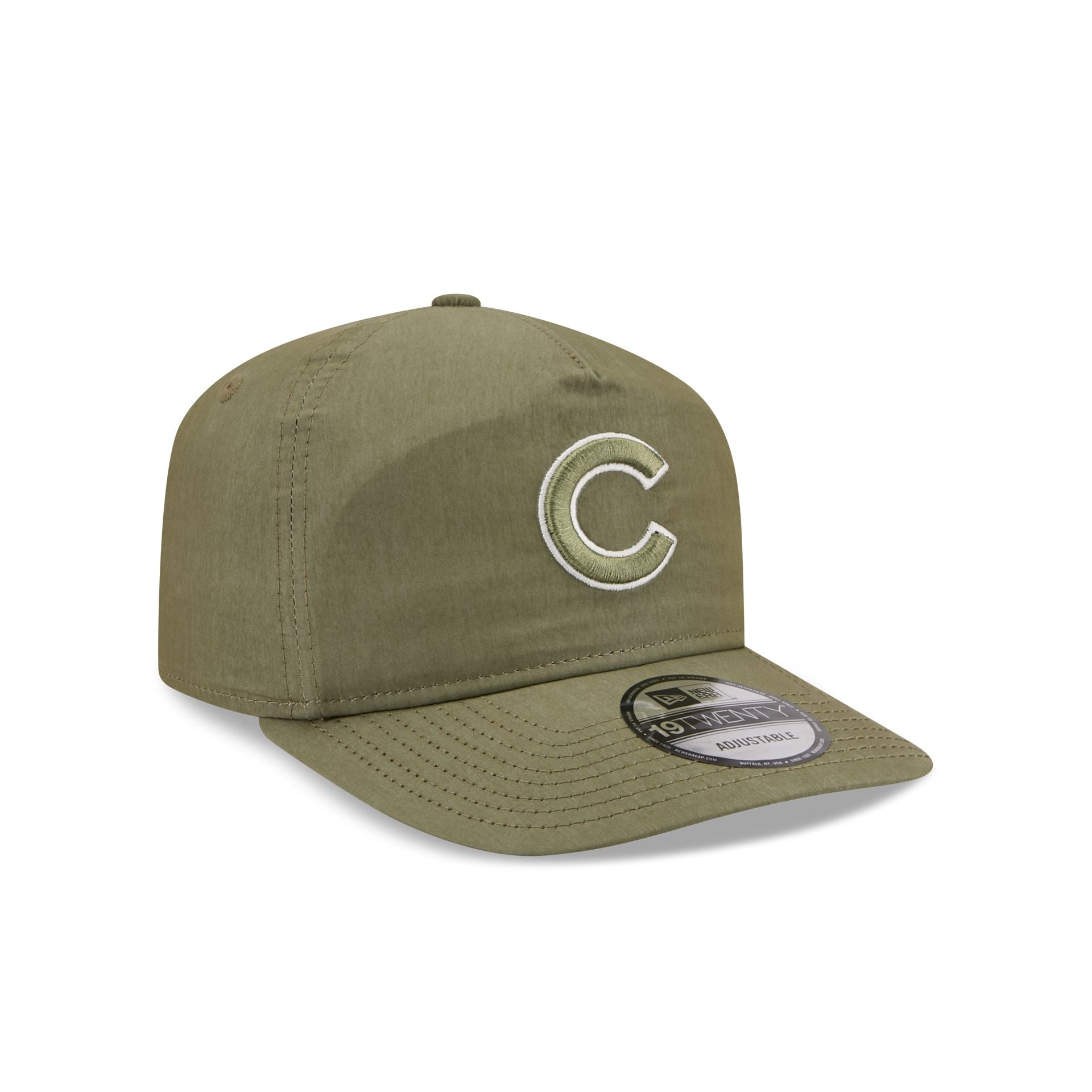 Chicago Cubs Olive Green Nylon 19TWENTY Adjustable Hat