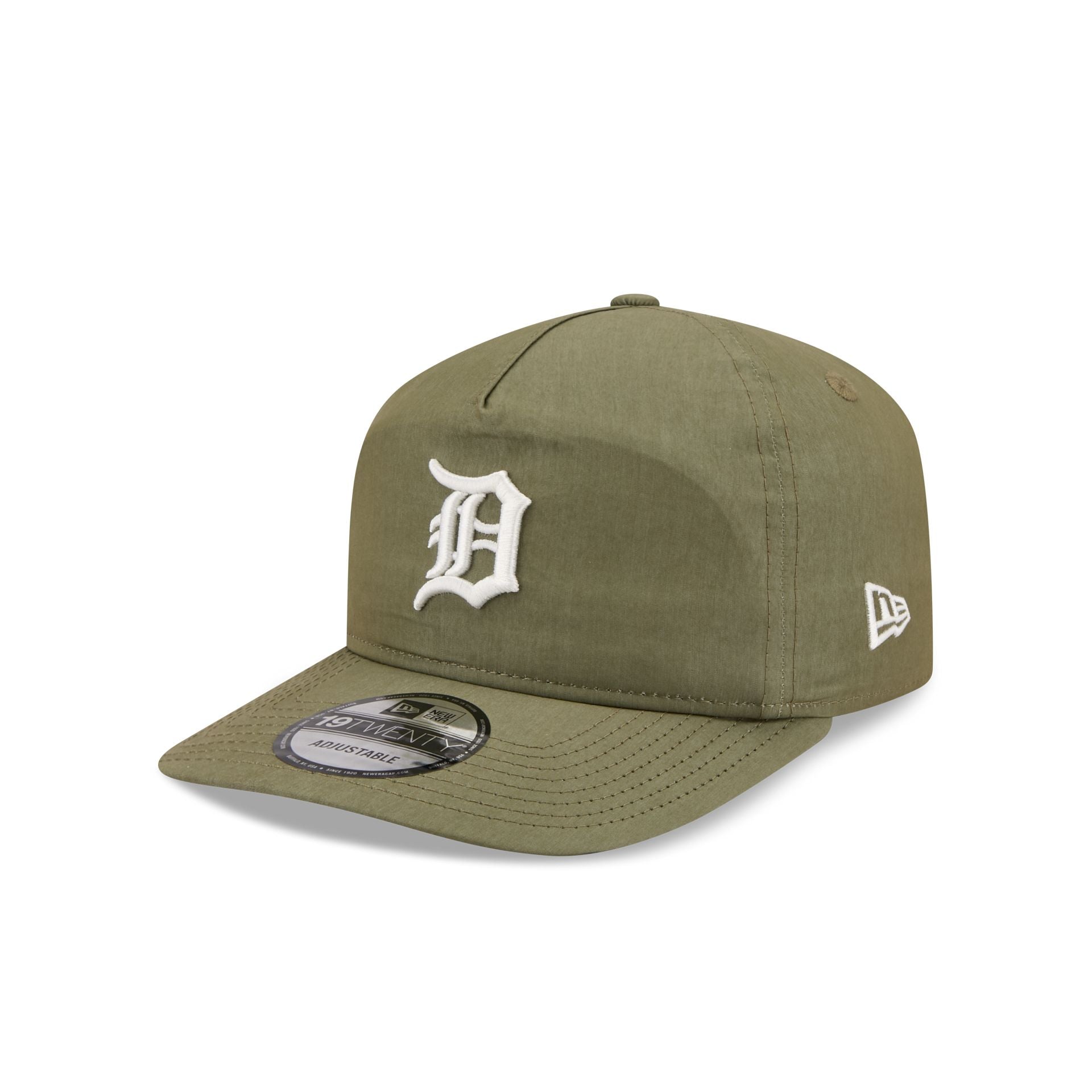 Detroit Tigers Olive Green Nylon 19TWENTY Adjustable Hat