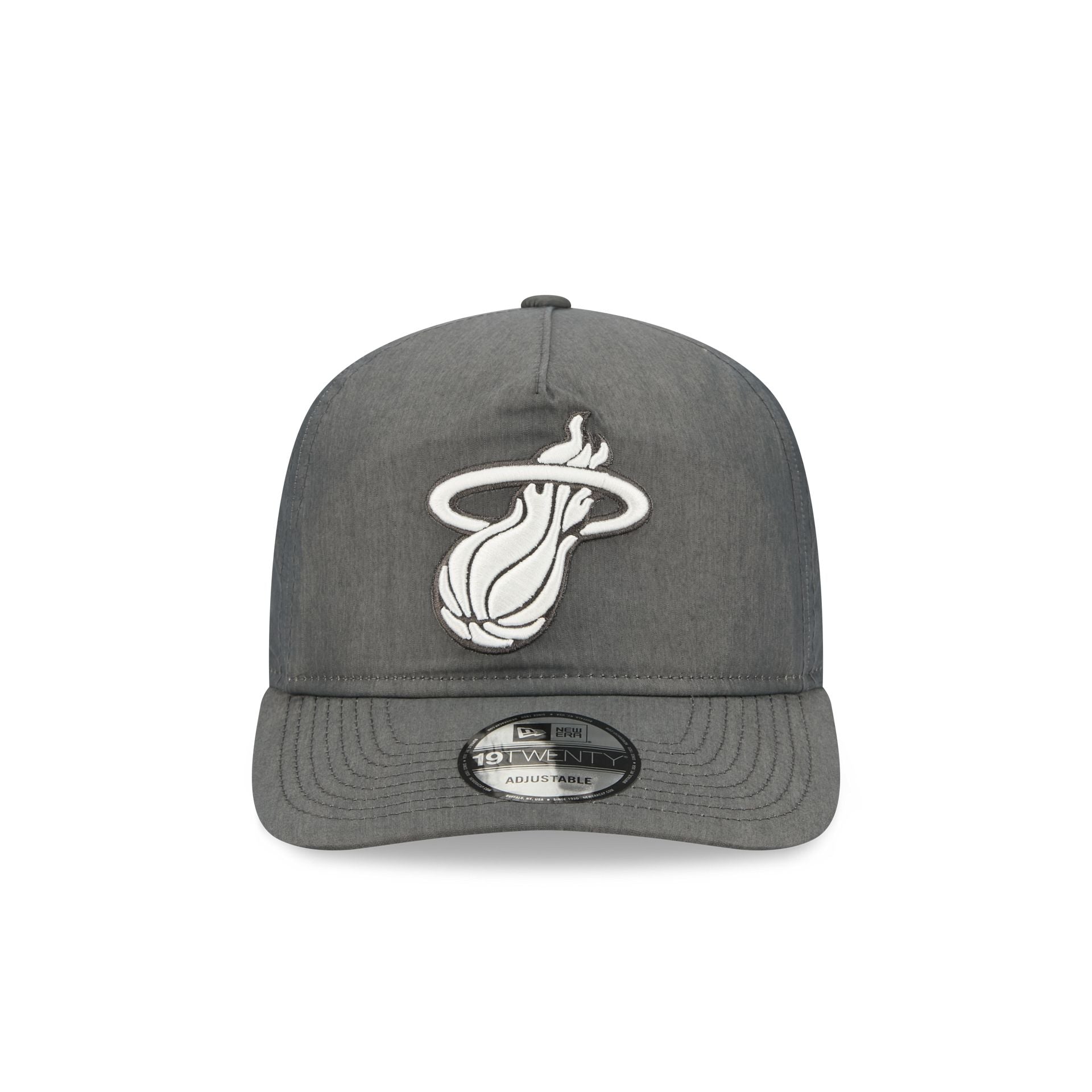 Miami Heat Heather Gray Nylon 19TWENTY Adjustable Hat