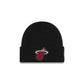 Miami Heat Short Skull Cuff Knit Beanie Hat