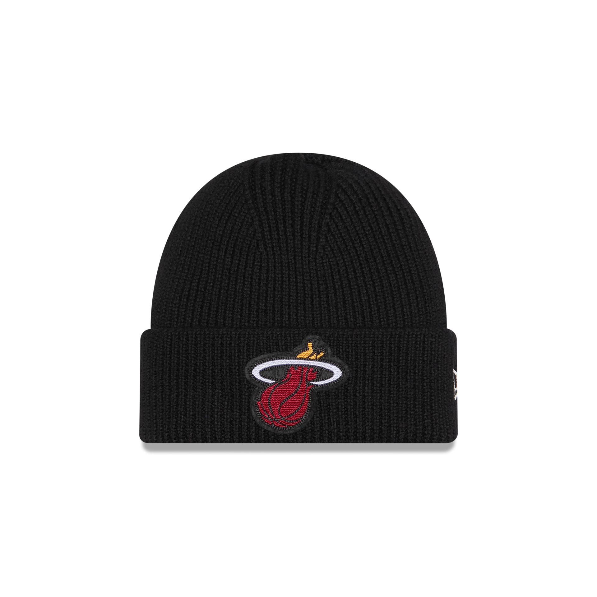 Miami Heat Short Skull Cuff Knit Beanie Hat