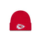 Kansas City Chiefs Short Skull Cuff Knit Beanie Hat